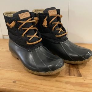 Sperry Quilted Duck Boots Like New